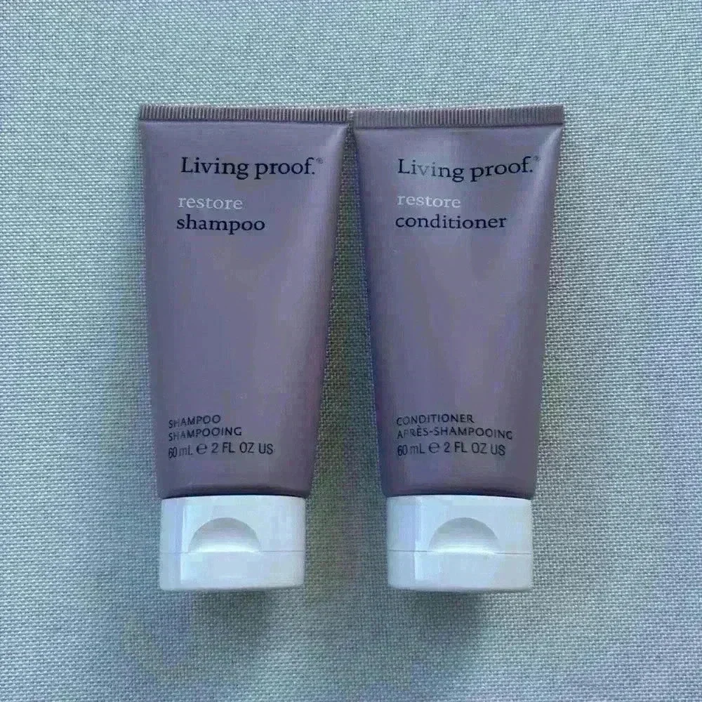 Living Proof Restore Shampoo + Conditioner Bundle (Travel Size)